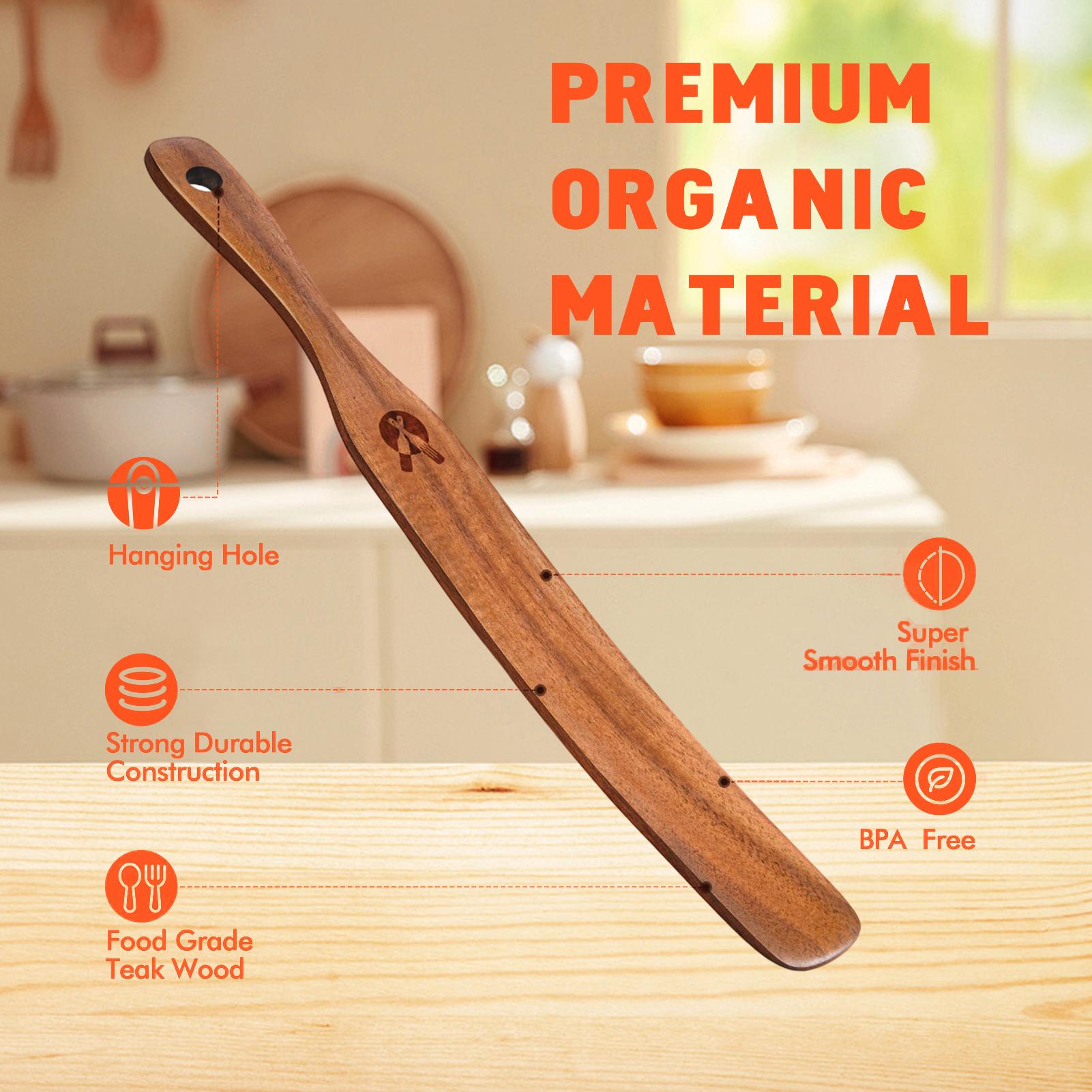 Offset Spatula Set - Kitchen Spatulas For Cooking Slotted Thin