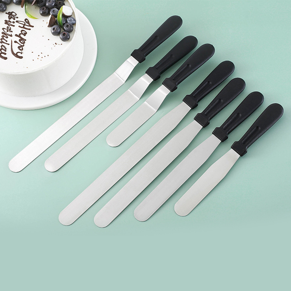 Offset Spatula Set - 1PC Stainless Steel Cake Scraper 6/8/10/12