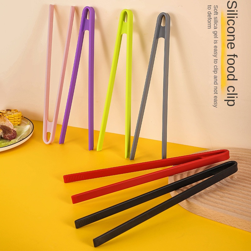Kitchen Q - Silicone Food Toast Tongs Trivet Tongs