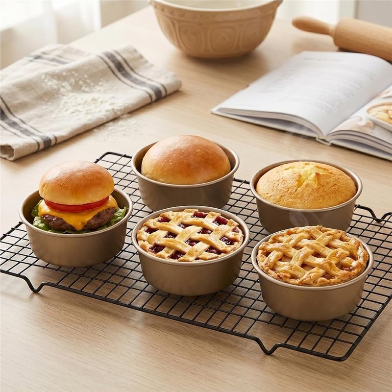 ABUG-Mini Pie Pans 8 Pack, 4 I - Muffin Tin Nonstick 评论和价格