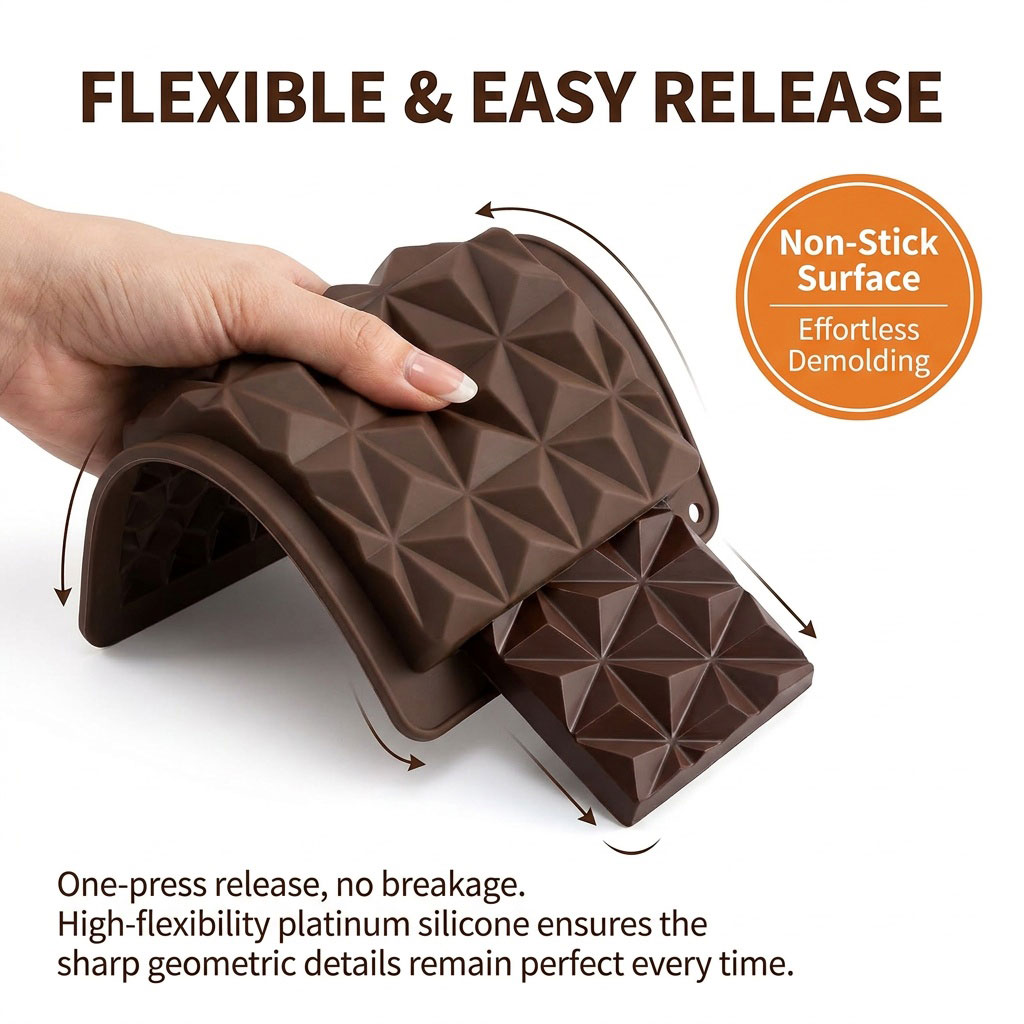 2-in-1 Silicone Chocolate Bar  - Kitchen Baking Trays 评论和价格