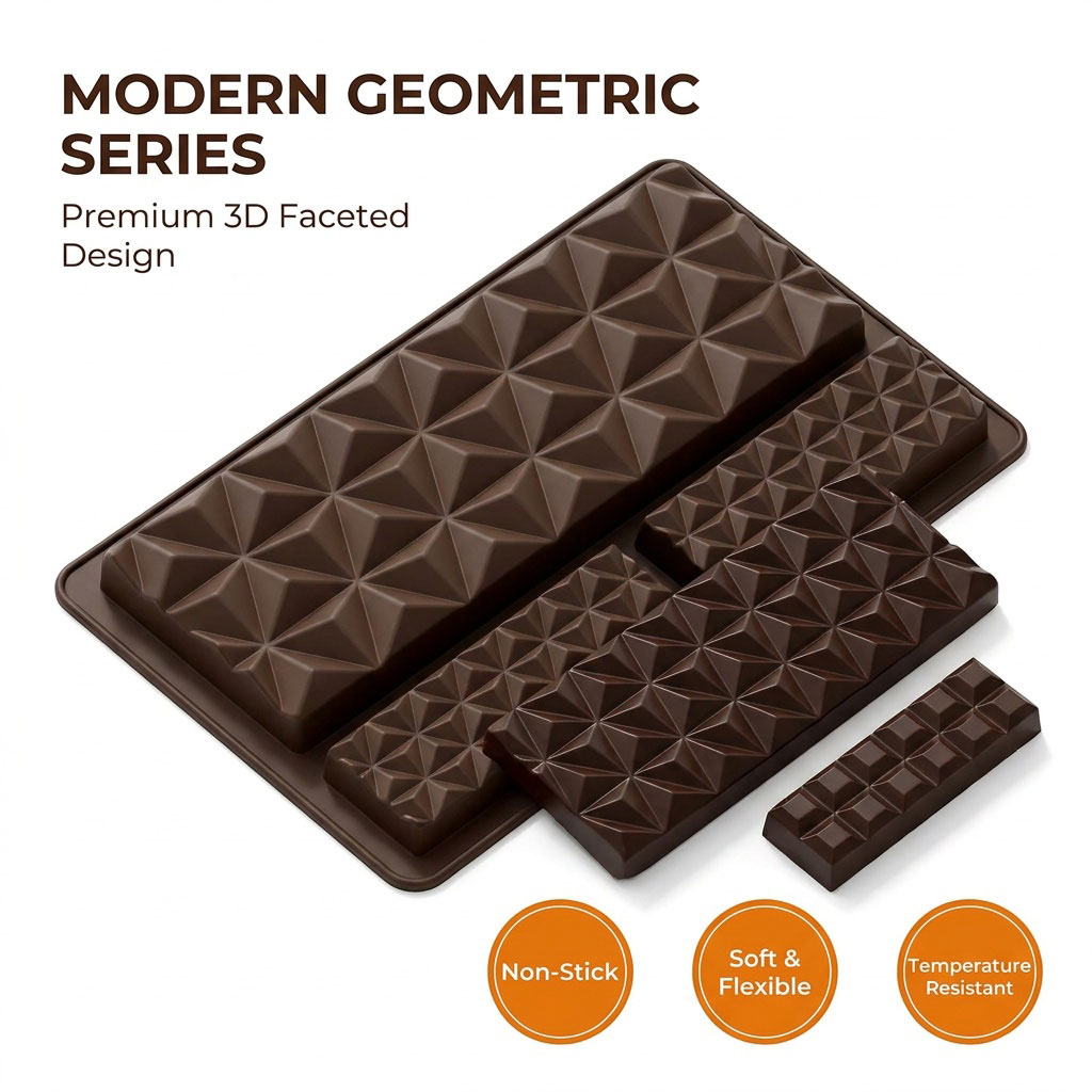 2-in-1 Silicone Chocolate Bar  - Kitchen Baking Trays 评论和价格