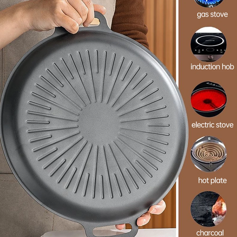 34CM Outdoor BBQ Grill Pan Non - Kitchen Baking Trays 评论和价格