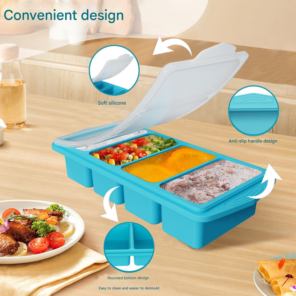 Large Silicone Ice Cube Mold w - Kitchen Baking Storage Containers 评论和价格