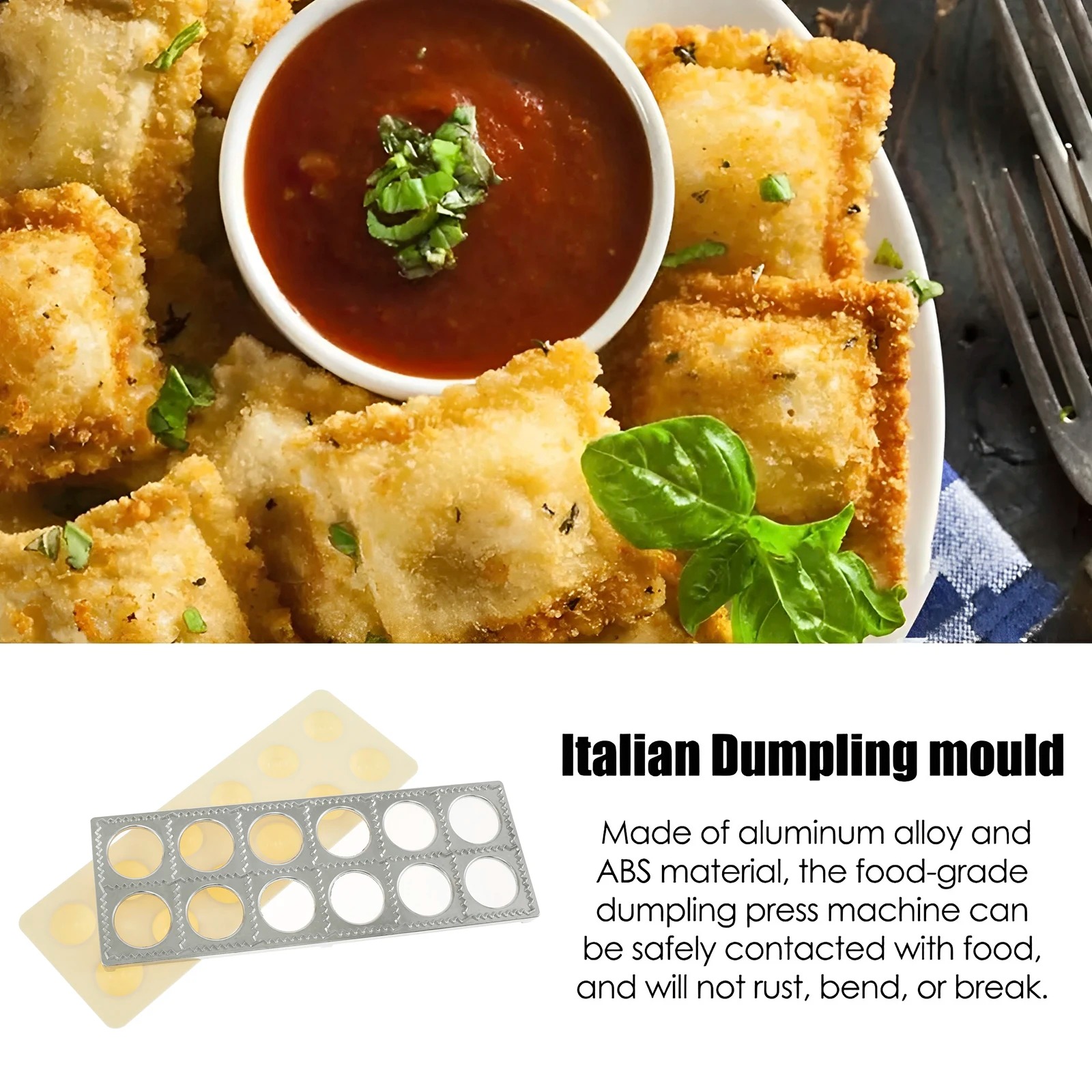 Dumpling Mold 12 Holes Ravioli - Kitchen Q 评论和价格