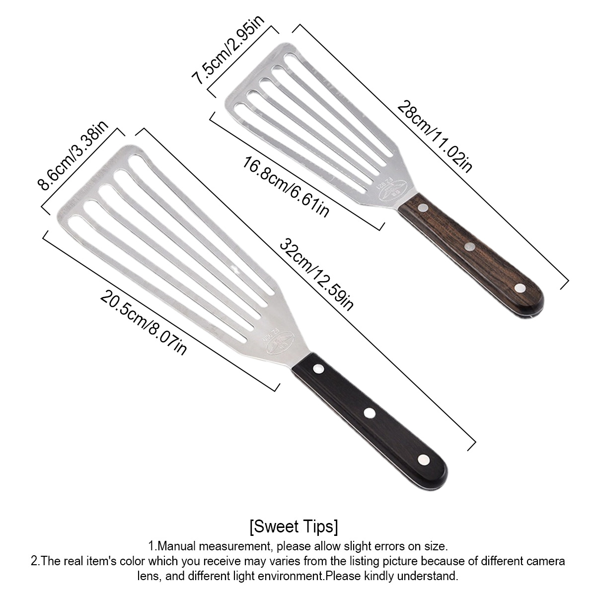Fish Spatula, Stainless Steel  - Offset Spatula Set 评论和价格