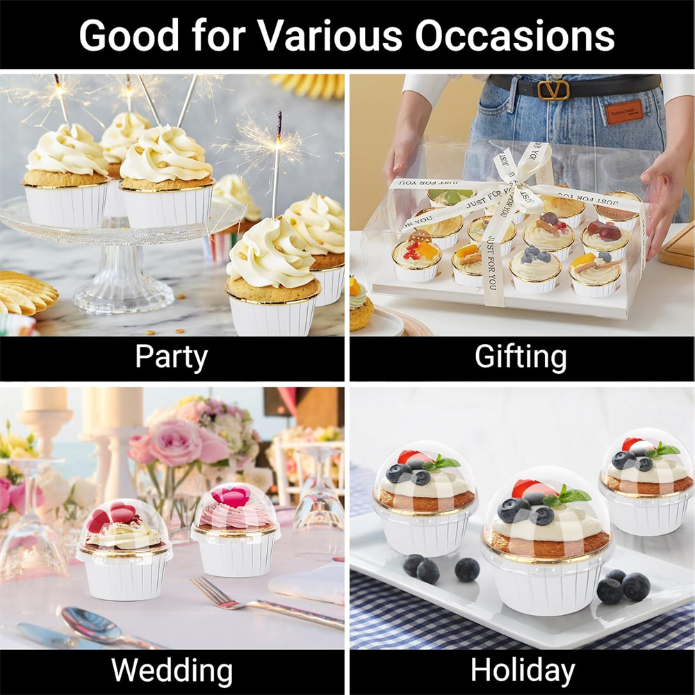50 pcs Muffins Cup Paper Cupca - Kitchen Baking Cake 评论和价格