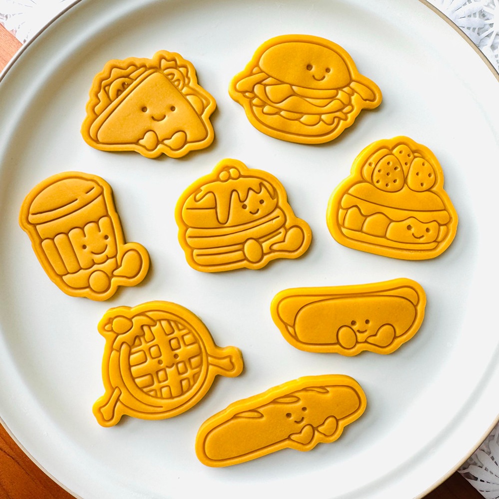 Cute Burger Sandwich Cookie Cu - Kitchen Baking Cake 评论和价格