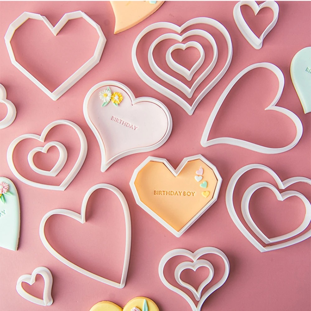 Heart Cookie Cutters Mold 3D C - Kitchen Baking Cake 评论和价格