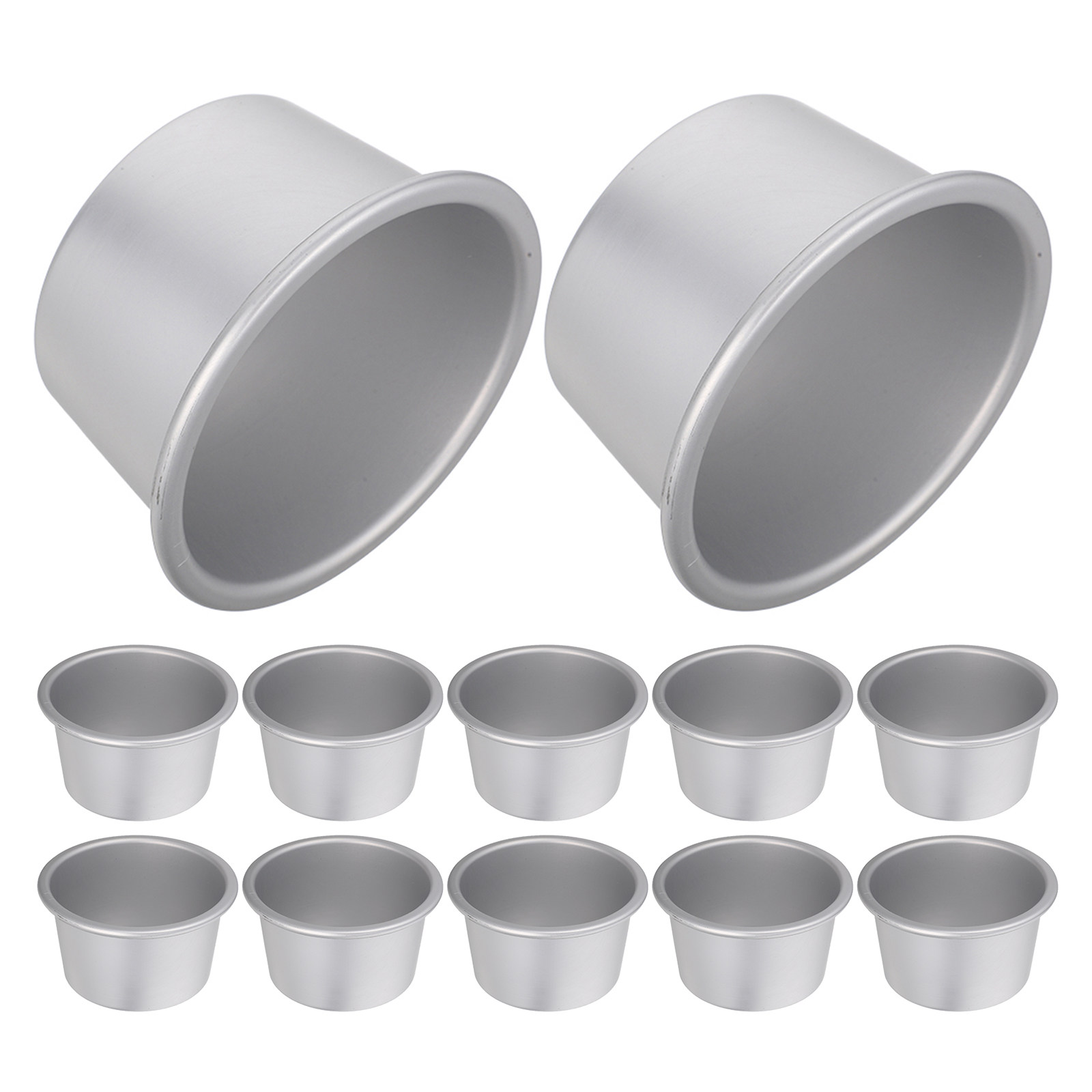 12Pcs Aluminum Round Cake Tins - Muffin Tin Nonstick 评论和价格