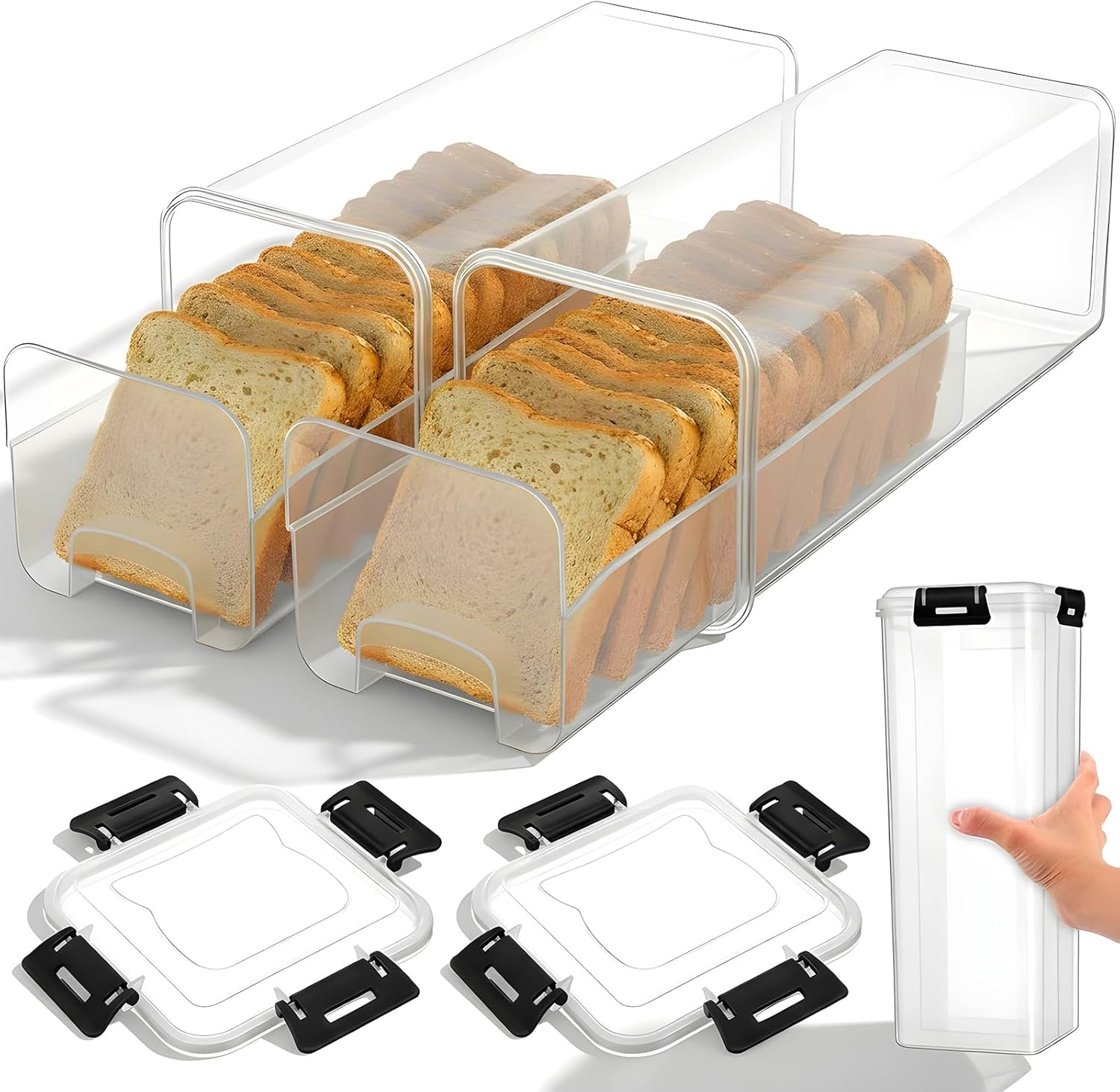 Bread Storage Container with A - Kitchen Baking Trays 评论和价格