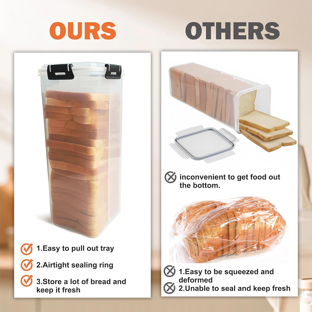 Bread Storage Container with A - Kitchen Baking Trays 评论和价格