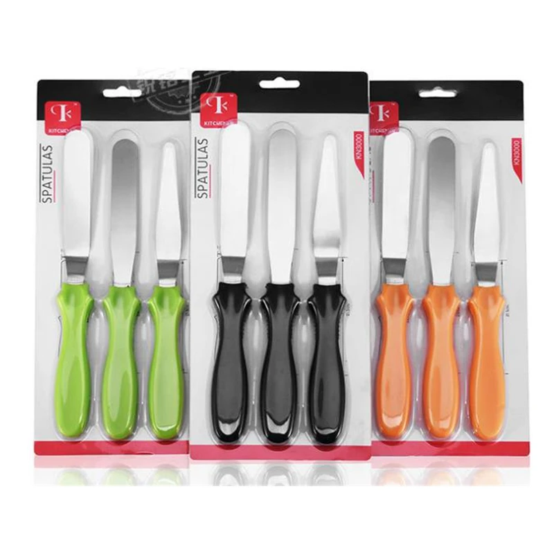 3pcs/set Spatula Blade Angled  - Offset Spatula Set 评论和价格