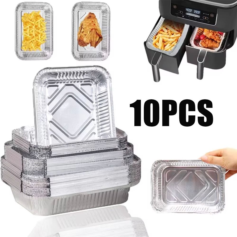 10PCS Disposable Aluminum Foil - Kitchen Baking Storage Containers 评论和价格