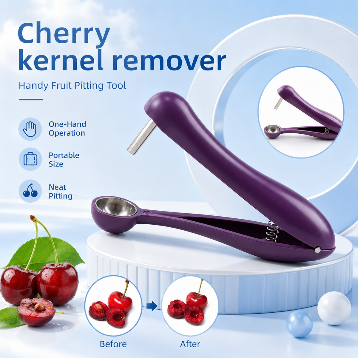 Cherry Kernel Remover Handheld - Kitchen Tools For Baking 评论和价格