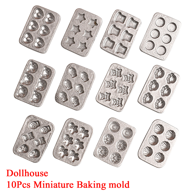10pcs Doll House Miniature Min - Kitchen Baking Cake 评论和价格