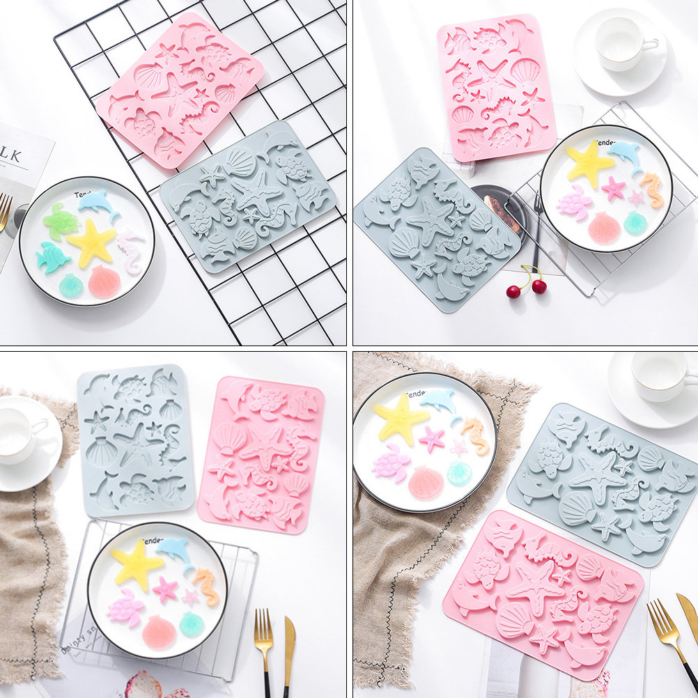 2Pcs Food Safe Silicone Marine - Kitchen Baking Cake 评论和价格