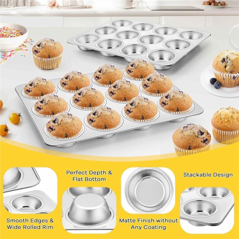 ABMR-Muffin Pan, Nonstick Meta - Muffin Tin Nonstick 评论和价格