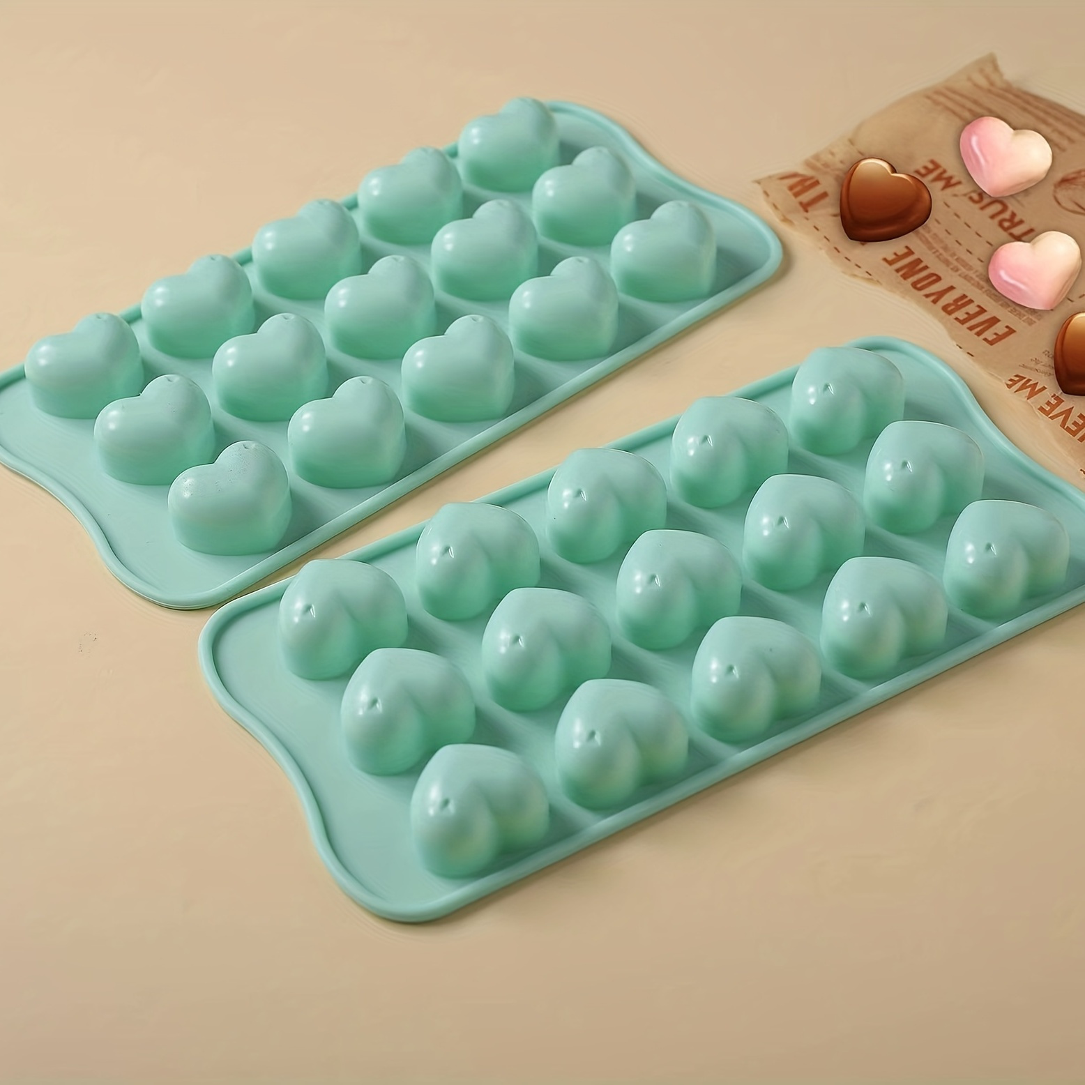 1pc 3D Heart-shaped Chocolate  - Kitchen Baking Cake 评论和价格