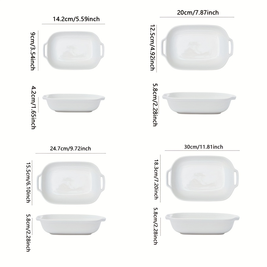 Ceramic rectangular double ear - Kitchen Baking Trays 评论和价格