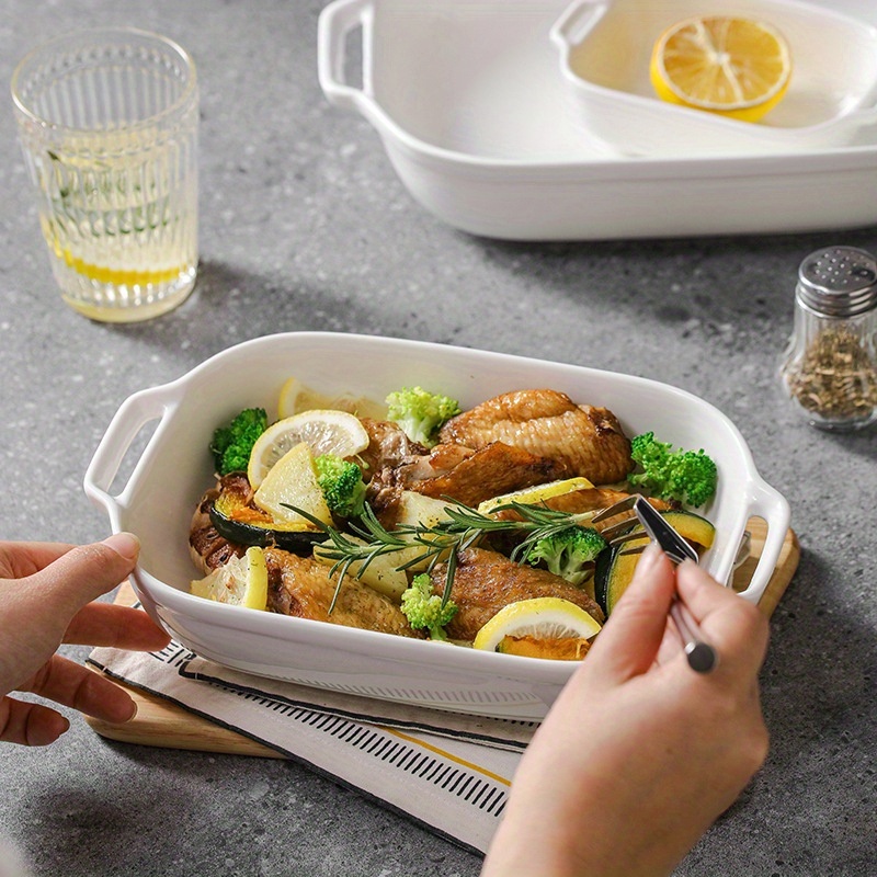 Ceramic rectangular double ear - Kitchen Baking Trays 评论和价格