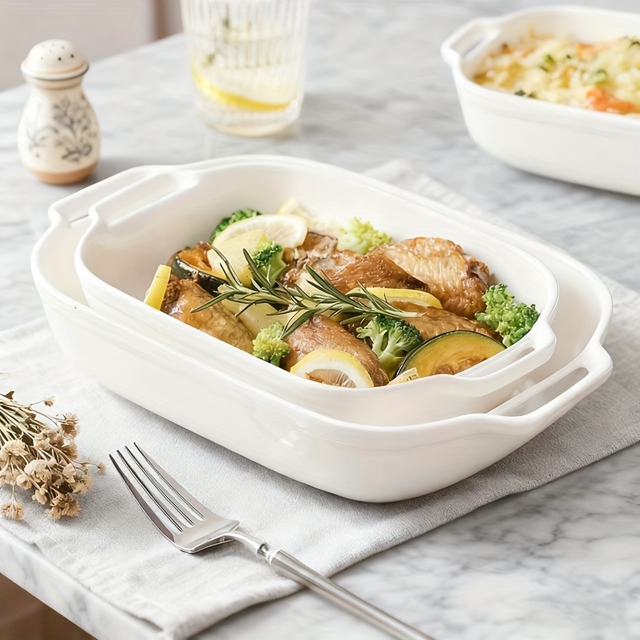Ceramic rectangular double ear - Kitchen Baking Trays 评论和价格
