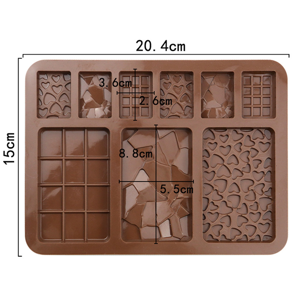 9-Cavity Chocolate Silicone Mo - Kitchen Baking Store 评论和价格