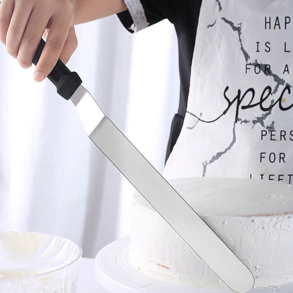 1PC Stainless Steel Cake Scrap - Offset Spatula Set 评论和价格