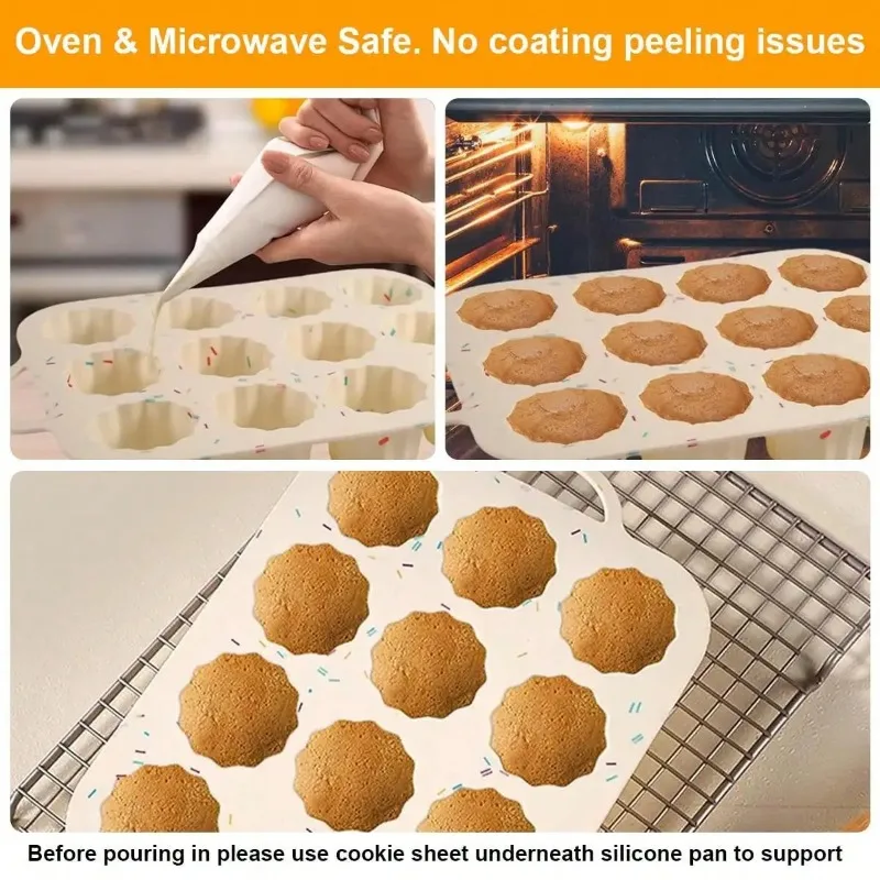 12 Cup Nonstick Cupcake Pan Fo - Muffin Tin Nonstick 评论和价格