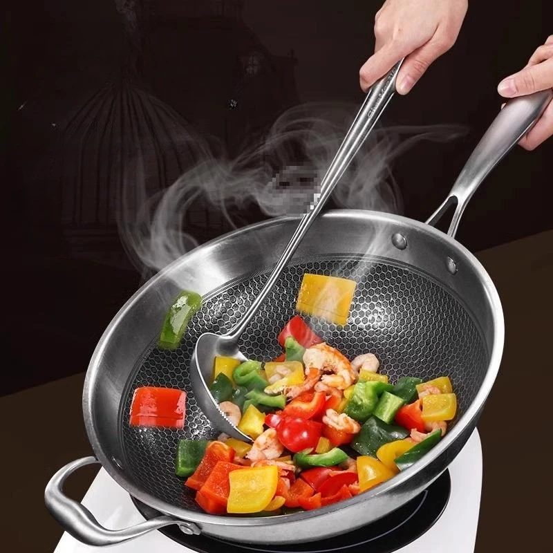 Food Grade Stainless Steel Wok - Offset Spatula Set 评论和价格