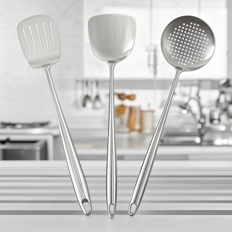 Food Stainless Steel Wok Spatu - Offset Spatula Set 评论和价格