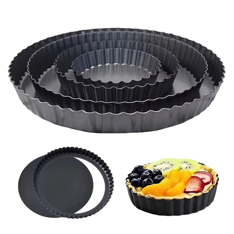 1pc Removable Bottom Fluted Ta - Kitchen Baking Trays 评论和价格