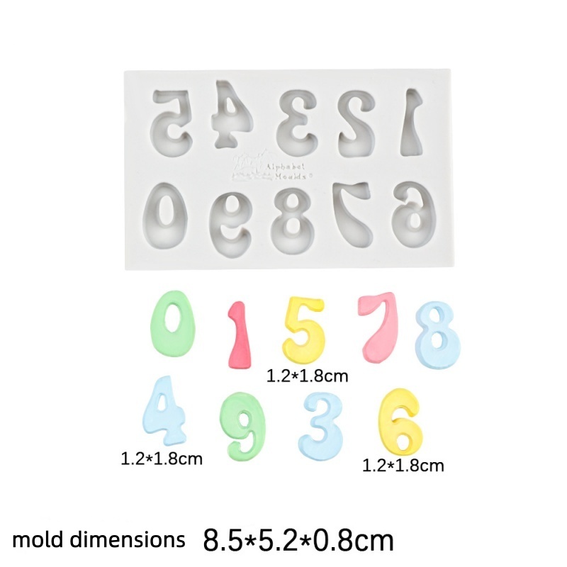 3D Flower letter Heart Silicon - Kitchen Baking Cake 评论和价格